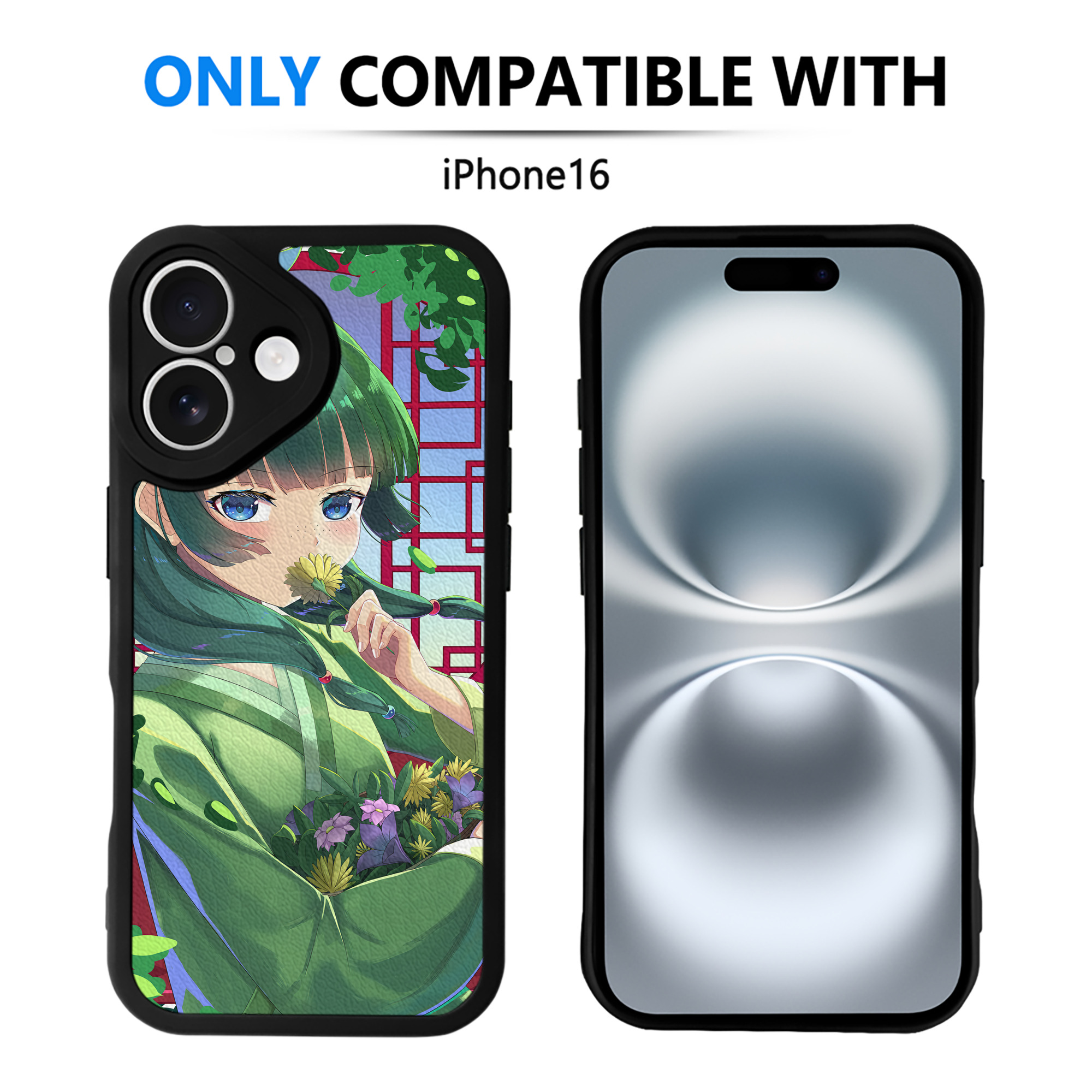 （画像用） 薬屋のひとりごと The Apothecary Diaries 【iPhone 16シリーズ対応】シリコンスマホケース（レザー調） 材質：シリコン
